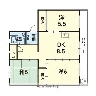 プラシード正栄【203号室号室】の間取り