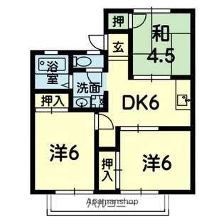 コーポゆう【1階】の間取り