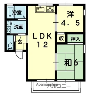 シティハイムアゼリア【201号室】の間取り