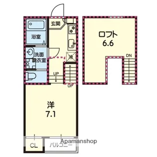 ステラ長嶺南【2階】の間取り