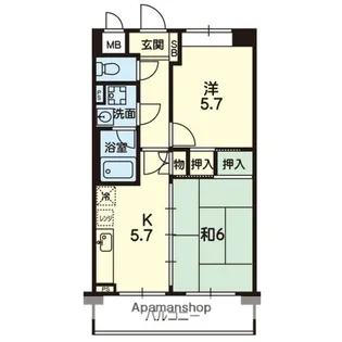 エスペラールカーザ【4階】の間取り