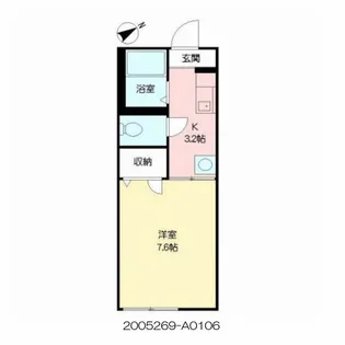 エントピア黒髪【106号室】の間取り