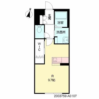 グランリジエール【107号室】の間取り