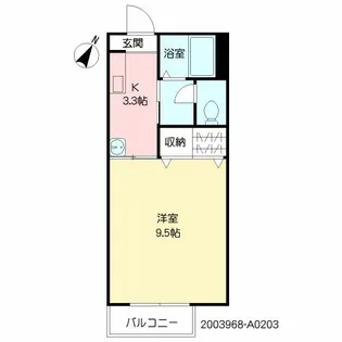 サンクレスト【203号室】の間取り