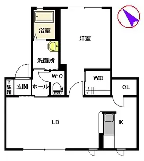 フォレスト ライフ【1階】の間取り