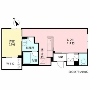 SHAMAISON EST’ MAーMA【1階】の間取り