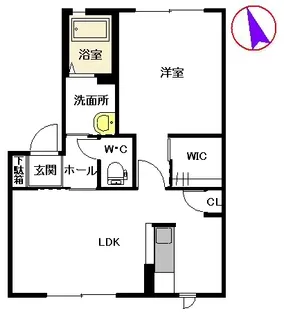 サウザンドタウン C棟【1階】の間取り