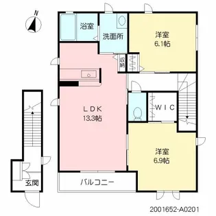 エステートK【2階】の間取り