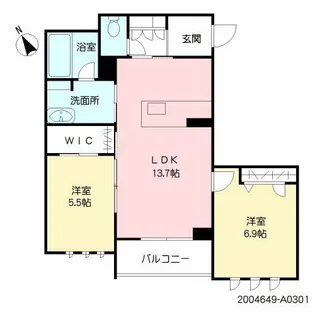 RICCO藤崎宮【3階】の間取り