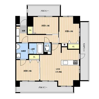 アークアベニュー光の森駅前【2階】の間取り