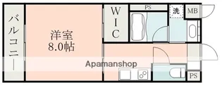 ラ・シック大津北【4階】の間取り