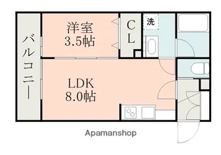 T'SCASK小山【2階】の間取り