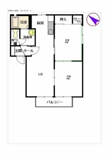 サンライズ Ⅰ【2階】の間取り