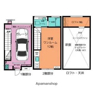 イーエスオザカ【1階】の間取り