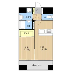 LIBTH九品寺Ⅱ【4階】の間取り
