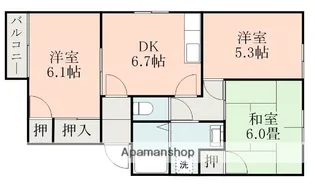 フレグランスサンコーA棟【202号室】の間取り