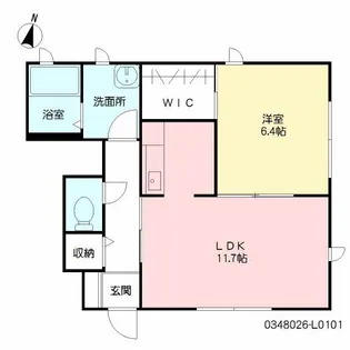 プレミール L棟【101号室】の間取り