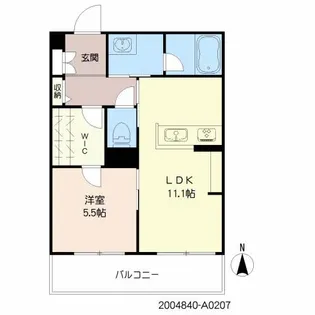 シャーメゾン BLOOM STAGE【2階】の間取り