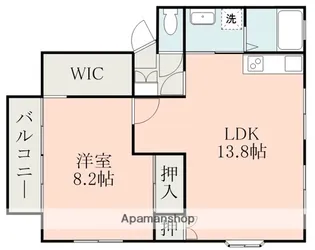 カサスフロール 南館【2階】の間取り