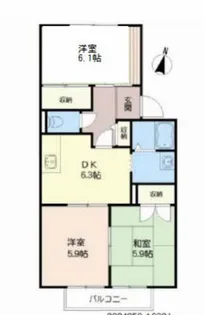 フレグランス広崎【201号室】の間取り