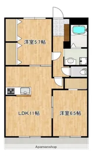 クロノス52鶴羽田【1階】の間取り