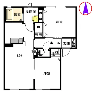 シャーメゾン ルミエール Ⅱ棟【1階】の間取り
