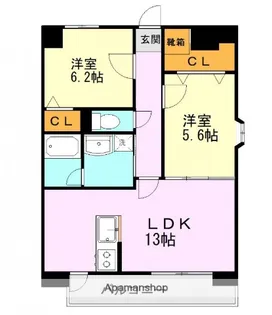 OAK VILLA大津レジデンス【10階】の間取り