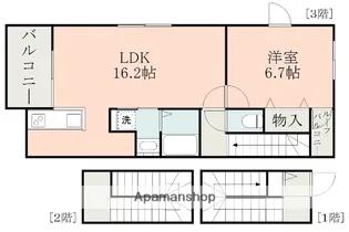KATORAO【3階】の間取り