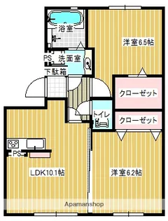 チアフルビューティ東野【2階】の間取り