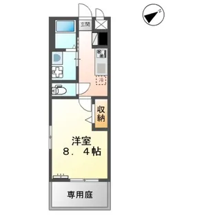 TIEDE HOUSE・K【106号室】の間取り