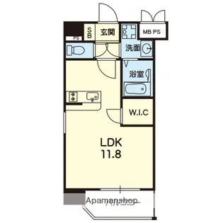 1Rの間取り画像