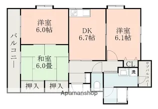 新屋敷添島ビル【4階】の間取り