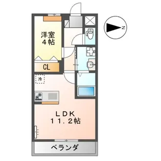 ユースハイム【210号室】の間取り