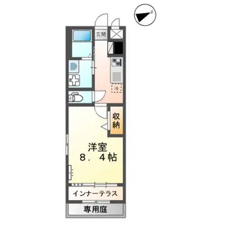 アジュール【1階】の間取り