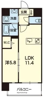 ELGRAND大江【7階】の間取り