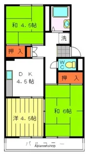サンライフ長嶺【203号室】の間取り