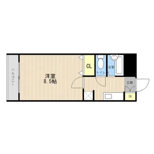 クロノスⅤ花園【4階】の間取り