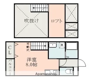 LANDY大津【1階】の間取り