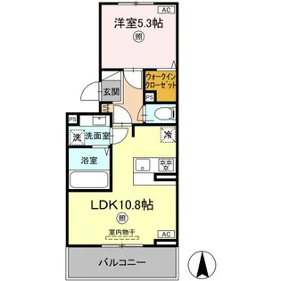 ミル・ルミエール【2階】の間取り