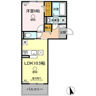 Forest Garden河尻【1階】の間取り