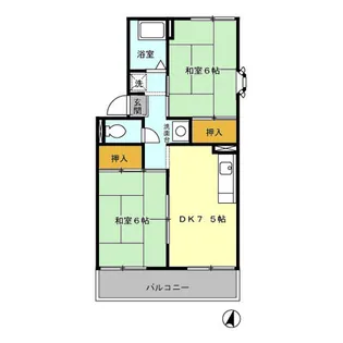 プレジールみゆき A棟【2階】の間取り