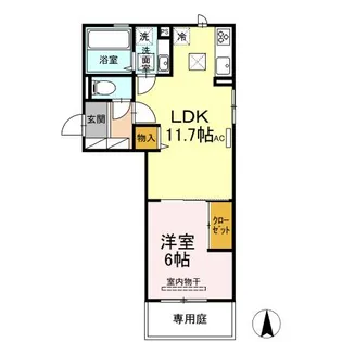 グランフォレMⅡ【1階】の間取り