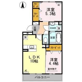 メルヴェール【2階】の間取り