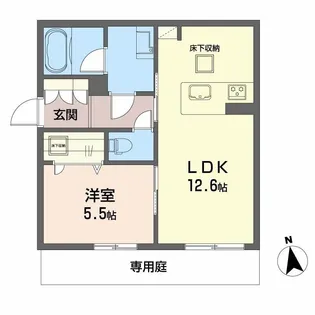 CARREFOUR菊陽【1階】の間取り