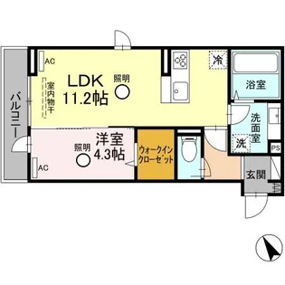 セレブ武蔵塚【3階】の間取り