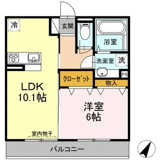 コンフィデンスK.S合志【2階】の間取り