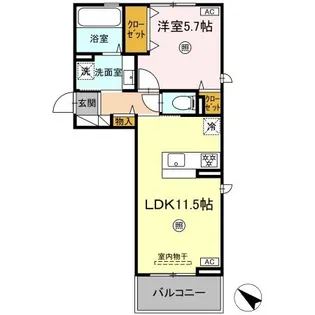フェニックスアレシア【3階】の間取り