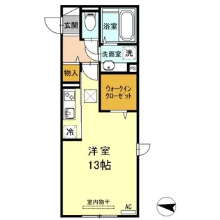 アザック花園【1階】の間取り