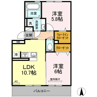メゾン・ド・平田【3階】の間取り