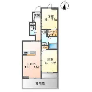 CANON【105号室】の間取り